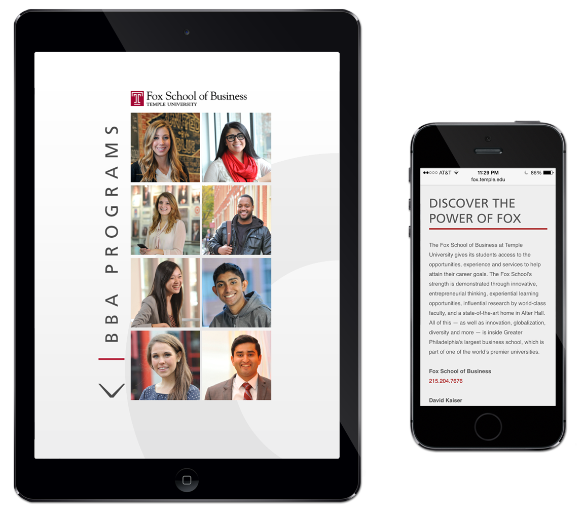 responsive brochure website mobile